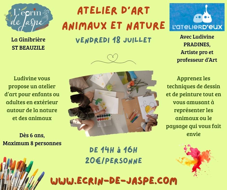 Atelier d'art nature et animaux