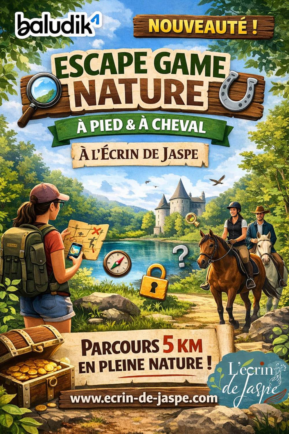 Escape game nature à L'Écrin de Jaspe