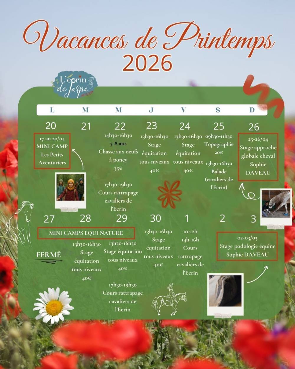 vacances de printemps