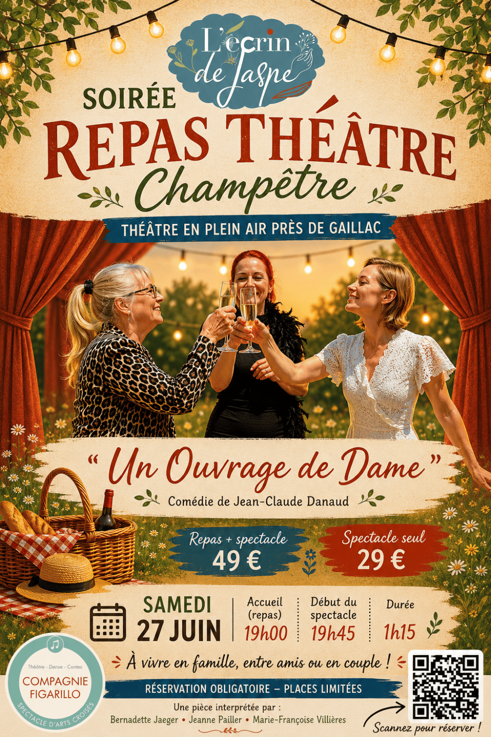 27 juin 2026 : Repas Théâtre champêtre !